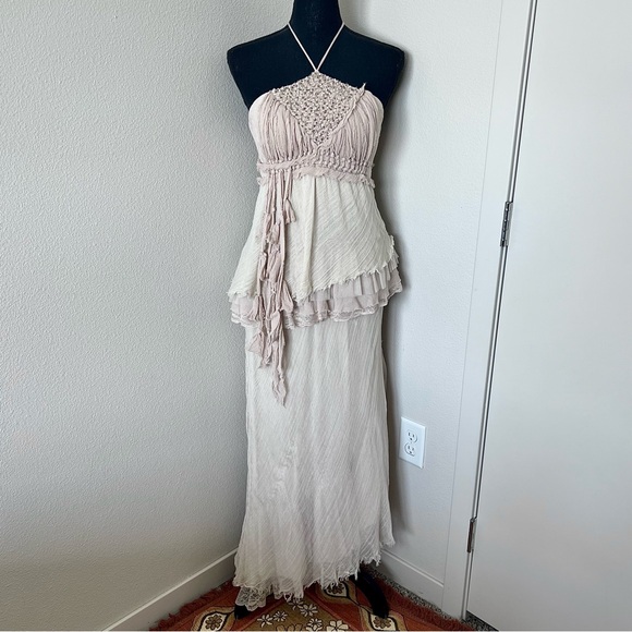 RARE EXC • Free People Washed Ashore Maxi Dress • - Picture 2 of 16